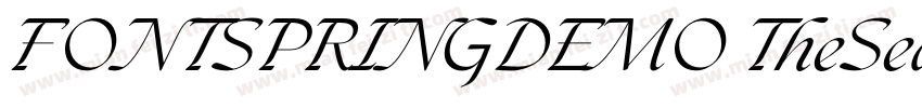 FONTSPRINGDEMO TheSeasonsLightRegul字体转换